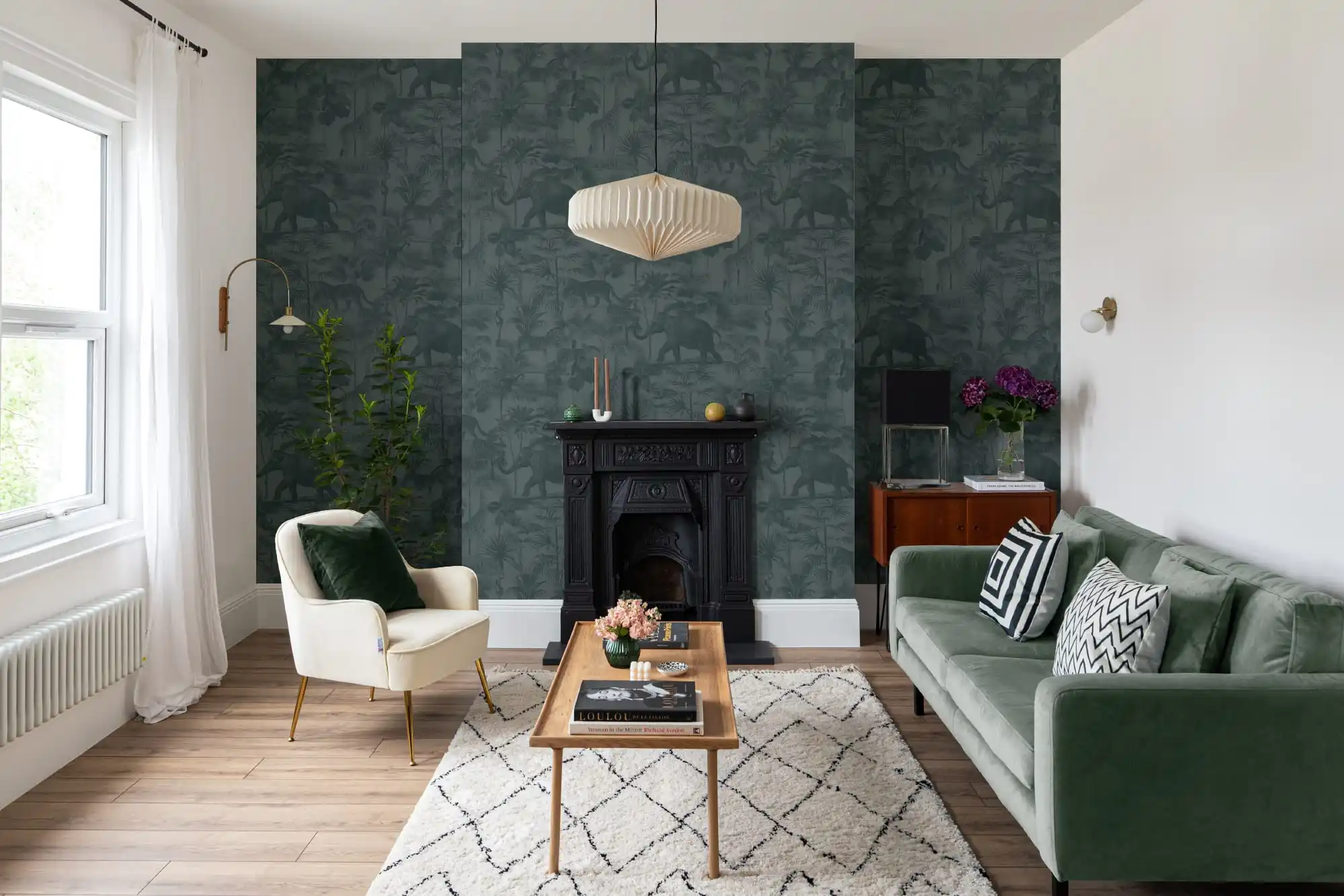 Luxury wallpaper installation in Chicago bedroom